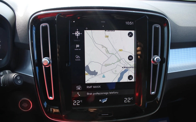 Volvo XC 40 cena 139900 przebieg: 32000, rok produkcji 2021 z Wleń małe 596
